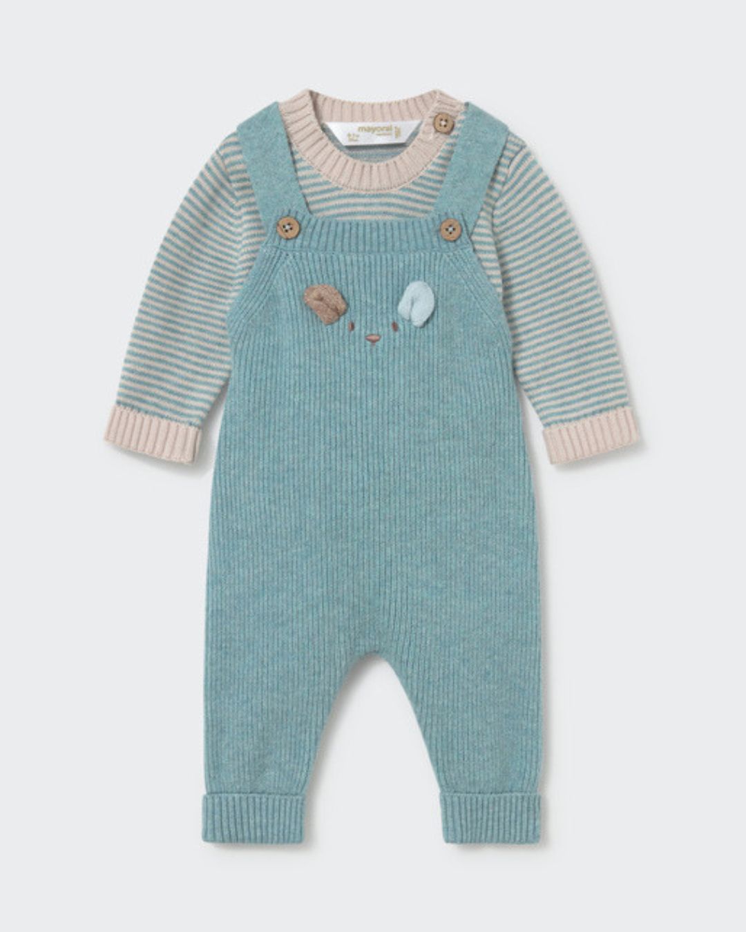 Conjunto Peto Tricot Conejito Mineral - Mayoral