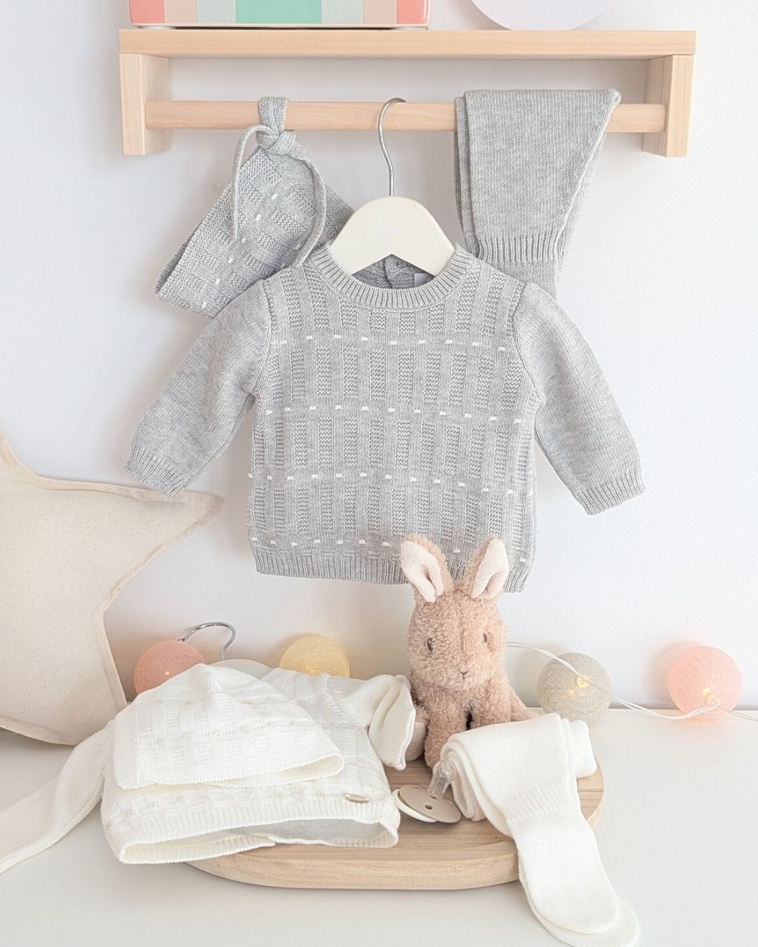 Conjunto Polaina Cambridge Gris Perla - Martin Aranda