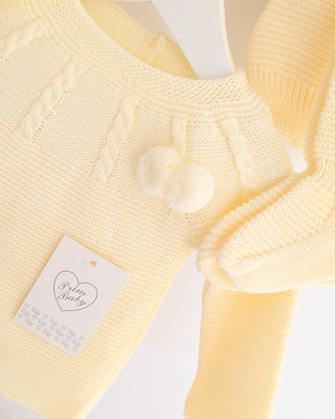 Conjunto Polaina Canesu Trenzas Amarillo