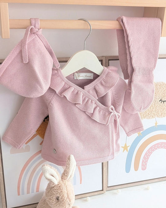 Conjunto Polaina Lena Rosa Empolvado - Martín Aranda