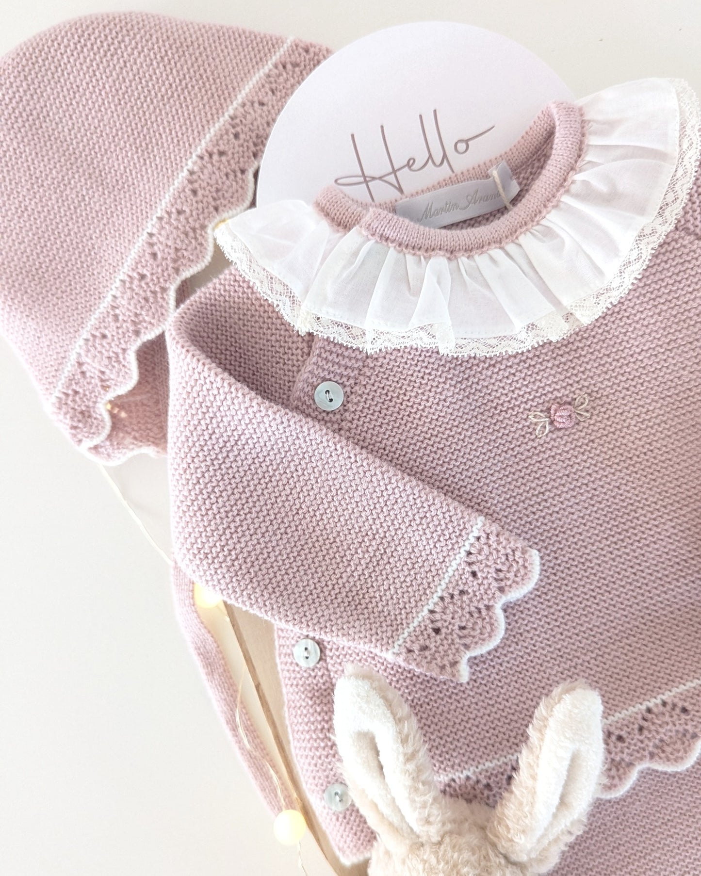 Conjunto Polaina Niña Cardiff Rosa Palo - Martin Aranda