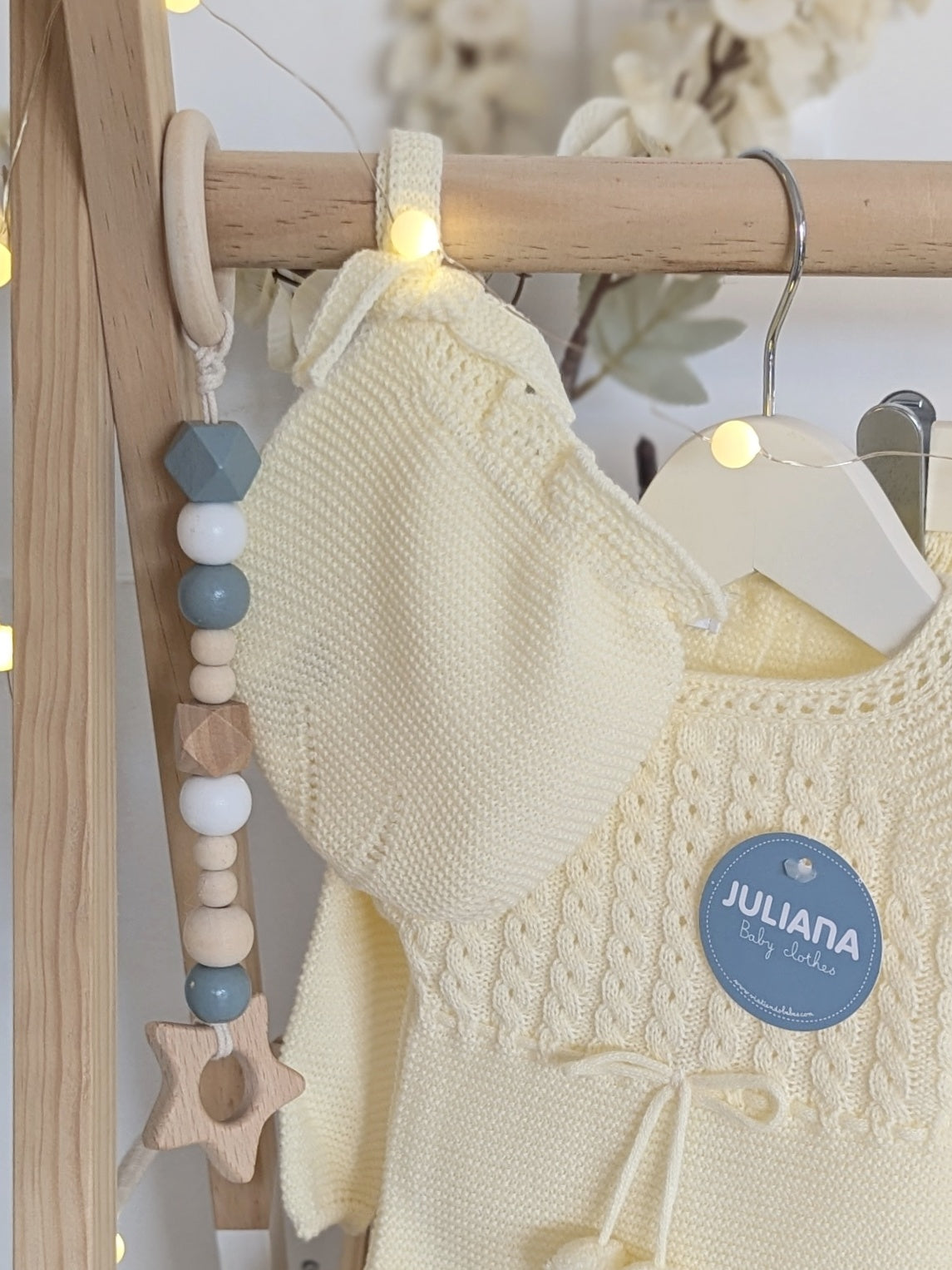 Conjunto Polaina Trenzas Amarillo - Colección Poesía de Juliana