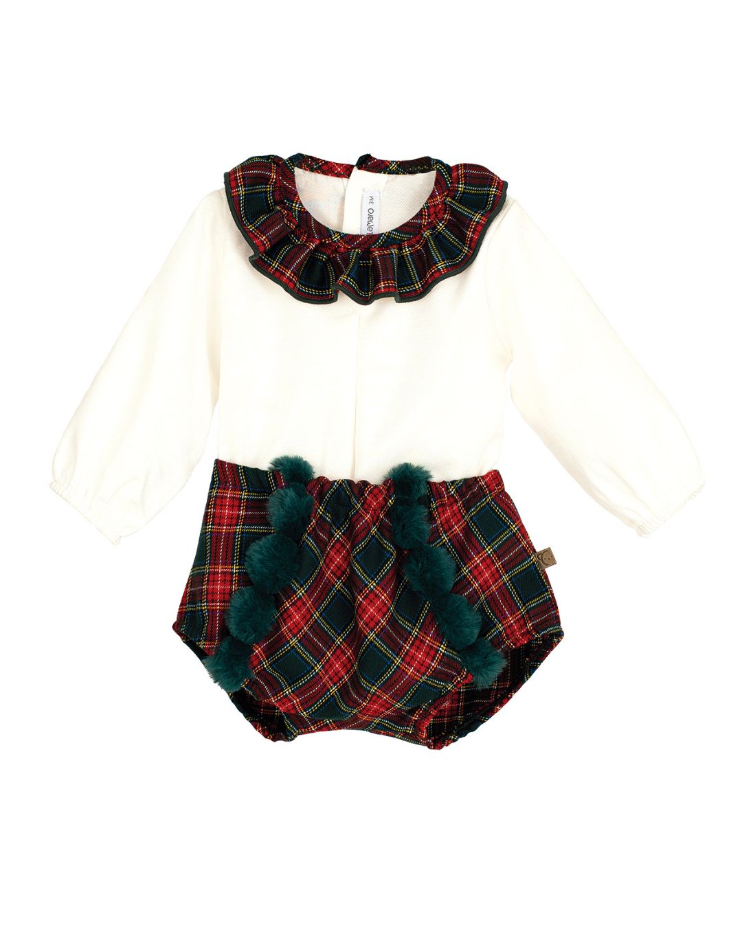 Conjunto Pololo Bebé Navidad Pompones Galerna 11245 - Calamaro