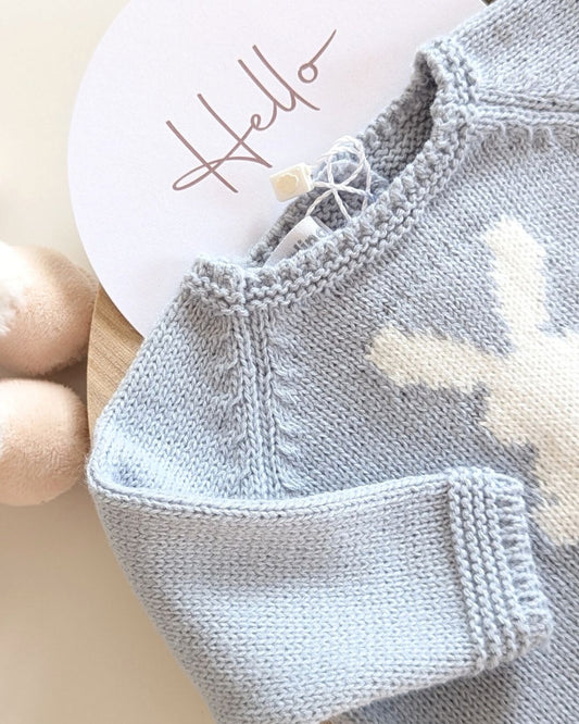 Conjunto Punto Bebé Celeste Cielo - Micolino