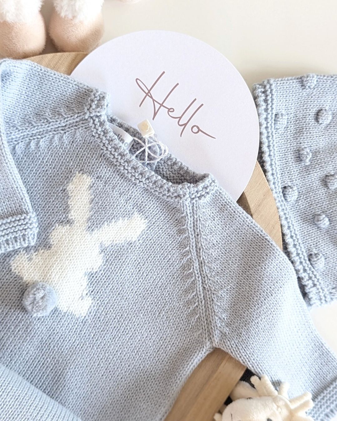 Conjunto Punto Bebé Celeste Cielo - Micolino