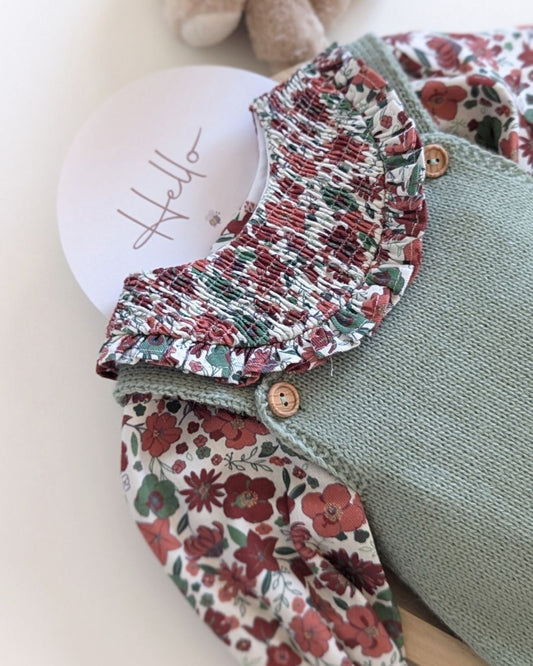 Conjunto Bebé Ranita Familia Cretona - Yoedu