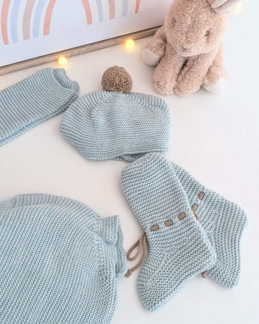 Conjunto Braguita Con Botas Bodoques Verde Menta - Colección Paramo Juliana