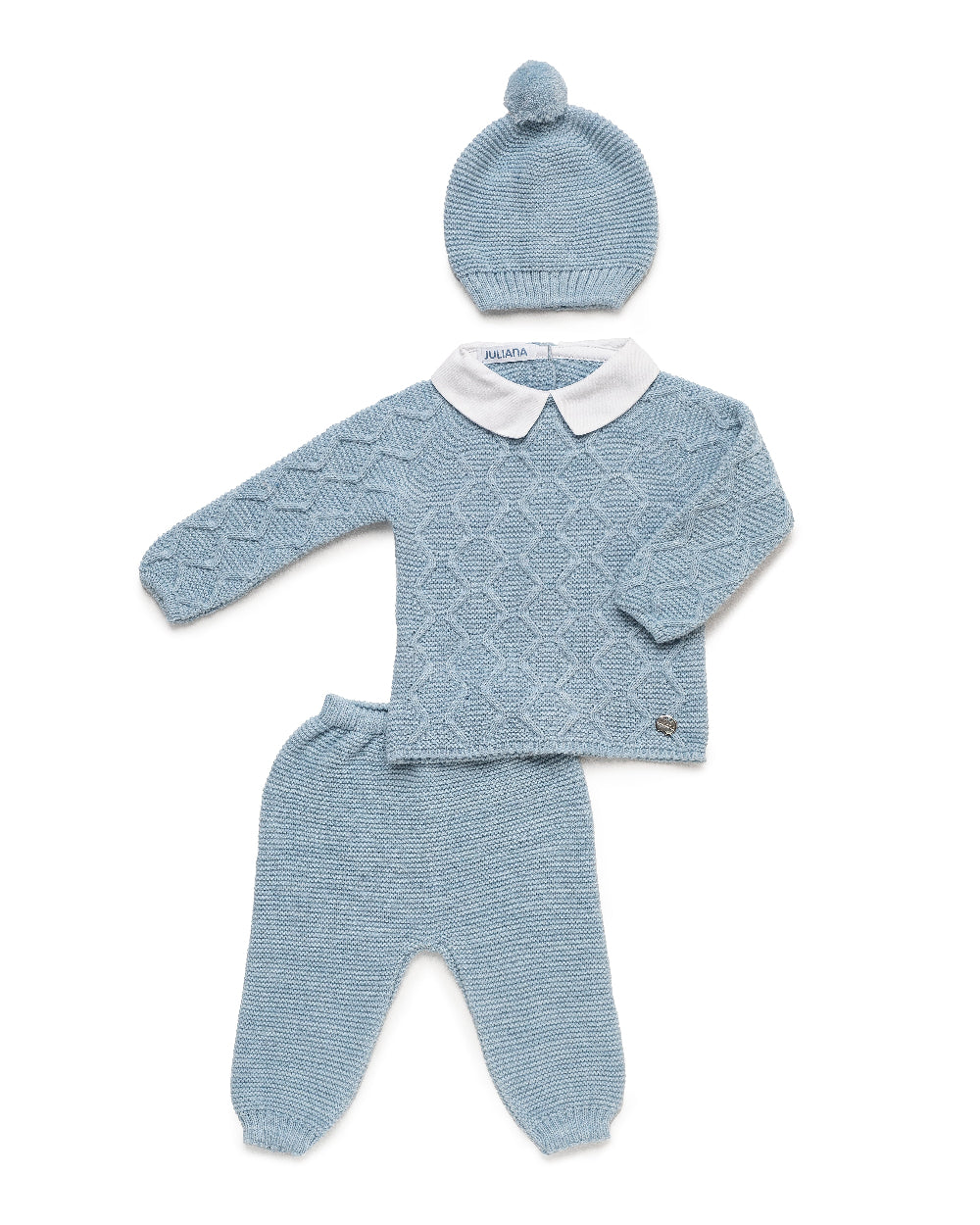 Conjunto Pantalon Aranes Azul - Colección Esencia de Juliana