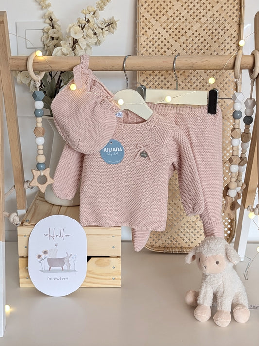 Conjunto Polaina Recogidas Rosa Palo - Colección Piano de Juliana