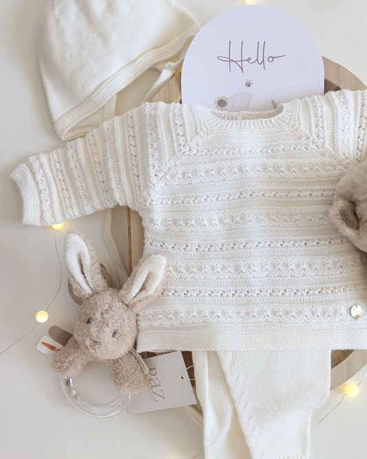 Conjunto Polaina Regalo Paz OI 25-26 Crudo 113-102786 - Paz Rodriguez