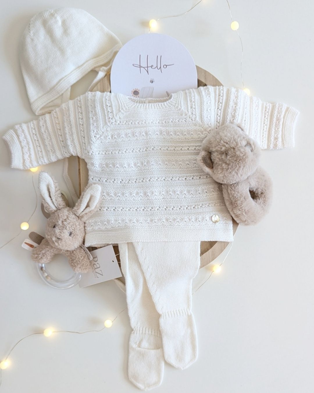 Conjunto Polaina Regalo Paz OI 25-26 Crudo 113-102786 Paz