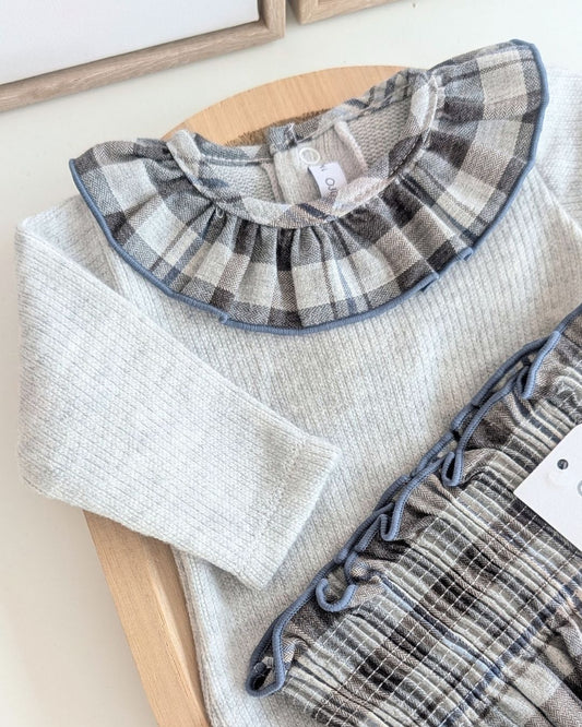 Conjunto Pololo y Body Malpica Gris - Calamaro