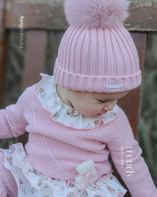 Conjunto Braguita Teddy Rosa Empolvado 🧸 Ositos Tiny Bear - Pangasa Baby