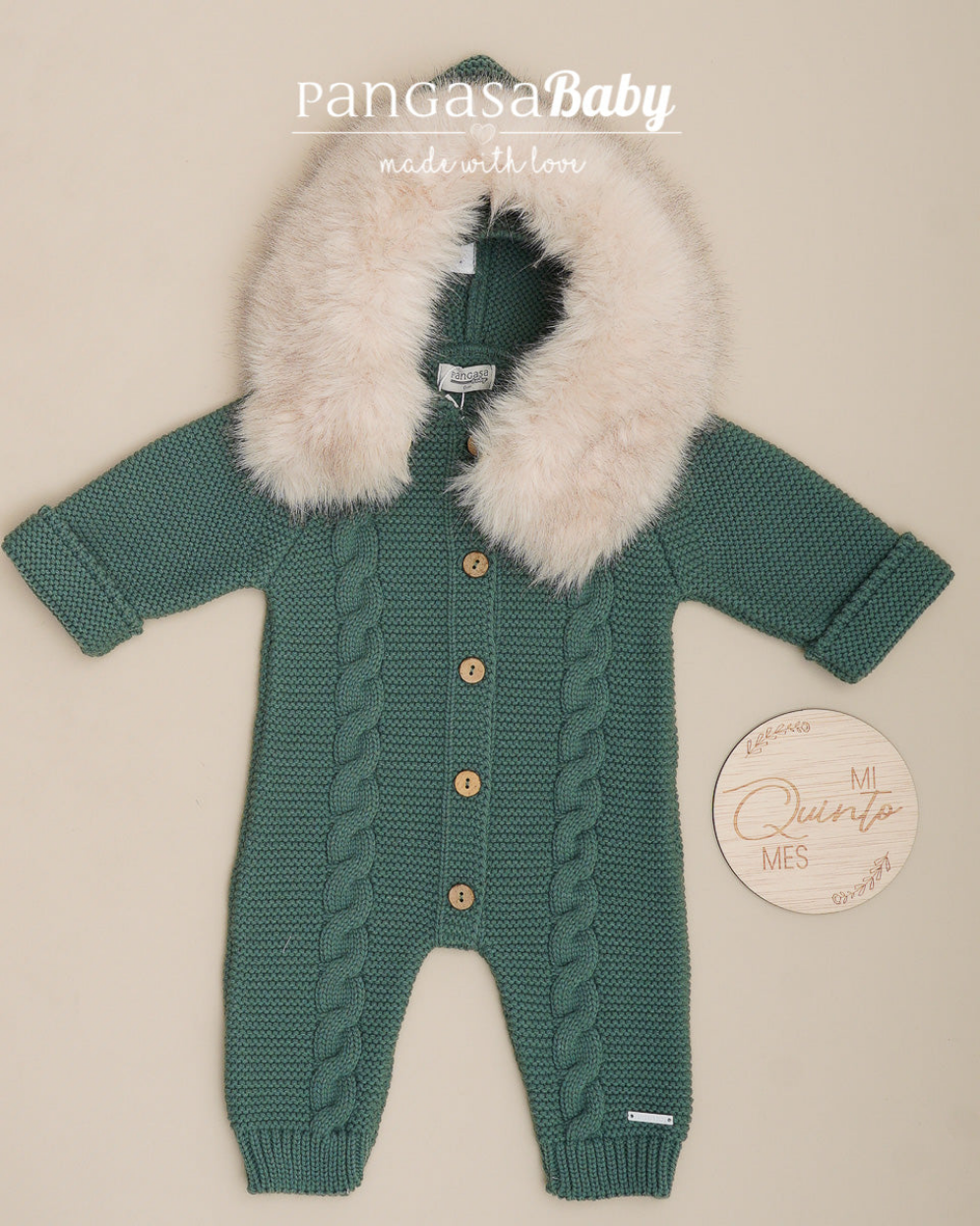 Buzo Ochos Pelo Verde Olmo - Pangasa Baby