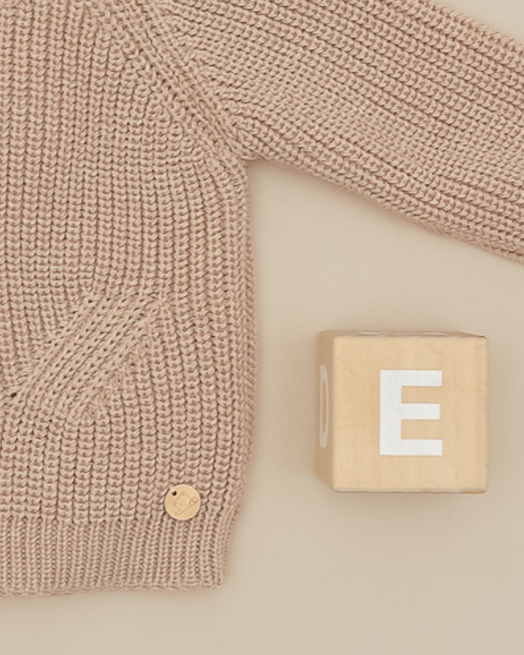 Jersey Punto Perlado Arena 🧶 Pearl Knit - Pangasa Baby