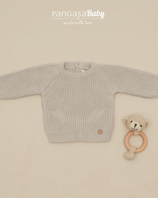 Jersey Punto Perlado Camel 🧶 Pearl Knit - Pangasa Baby