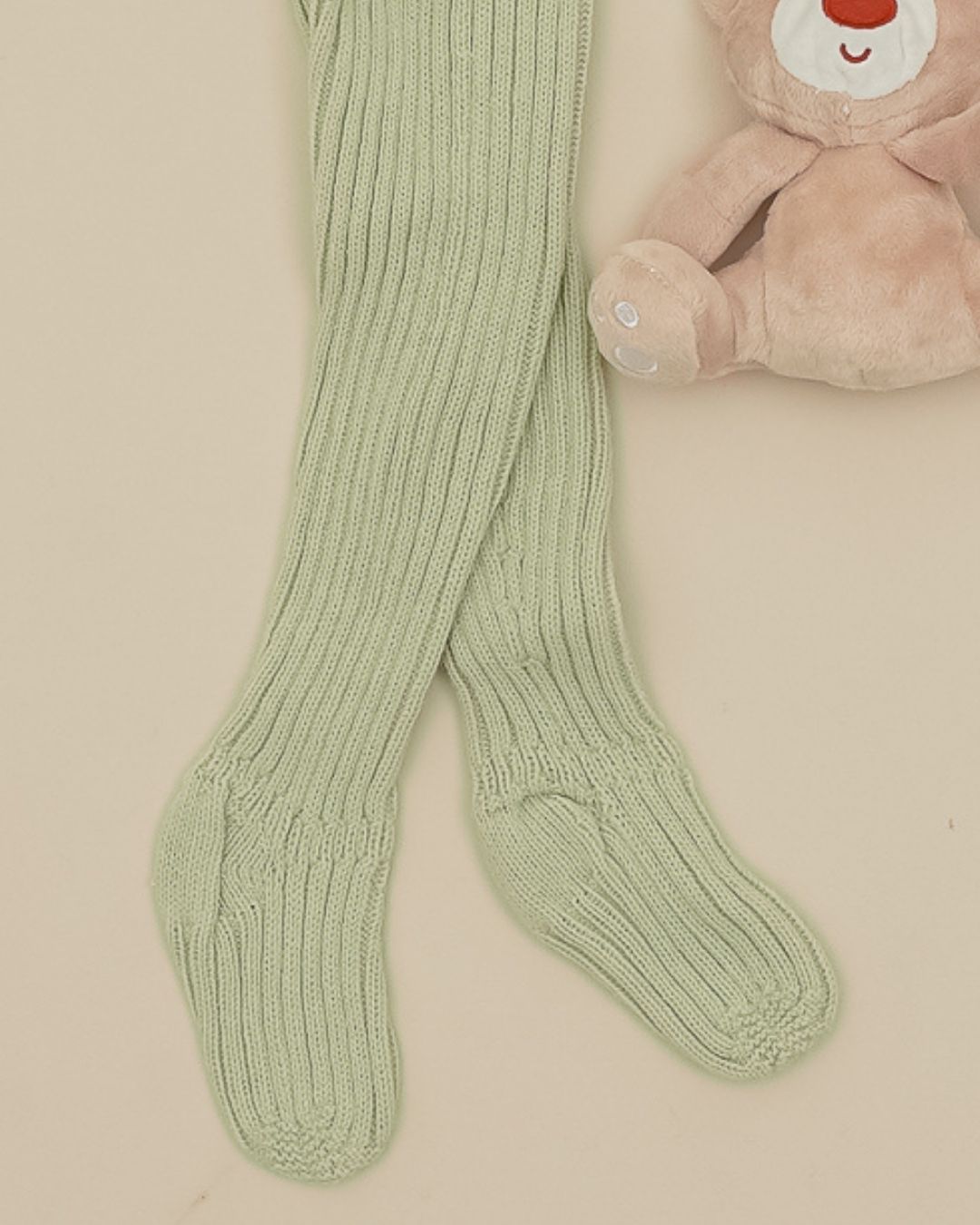 Leotardo Punto Canale Verde Hoja - Pangasa Baby