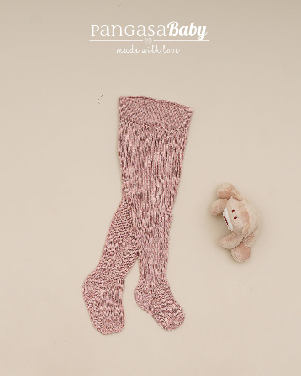 Leotardo Punto Canale Rosa Vintage - Pangasa Baby