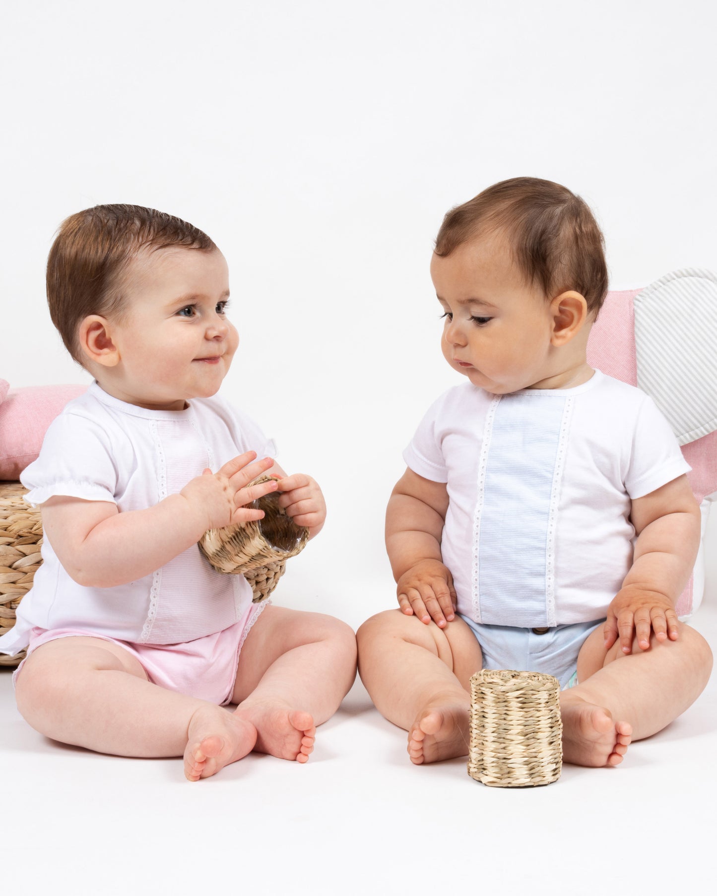 Conjunto Pololo Bebé Melisa Rosa - Calamaro