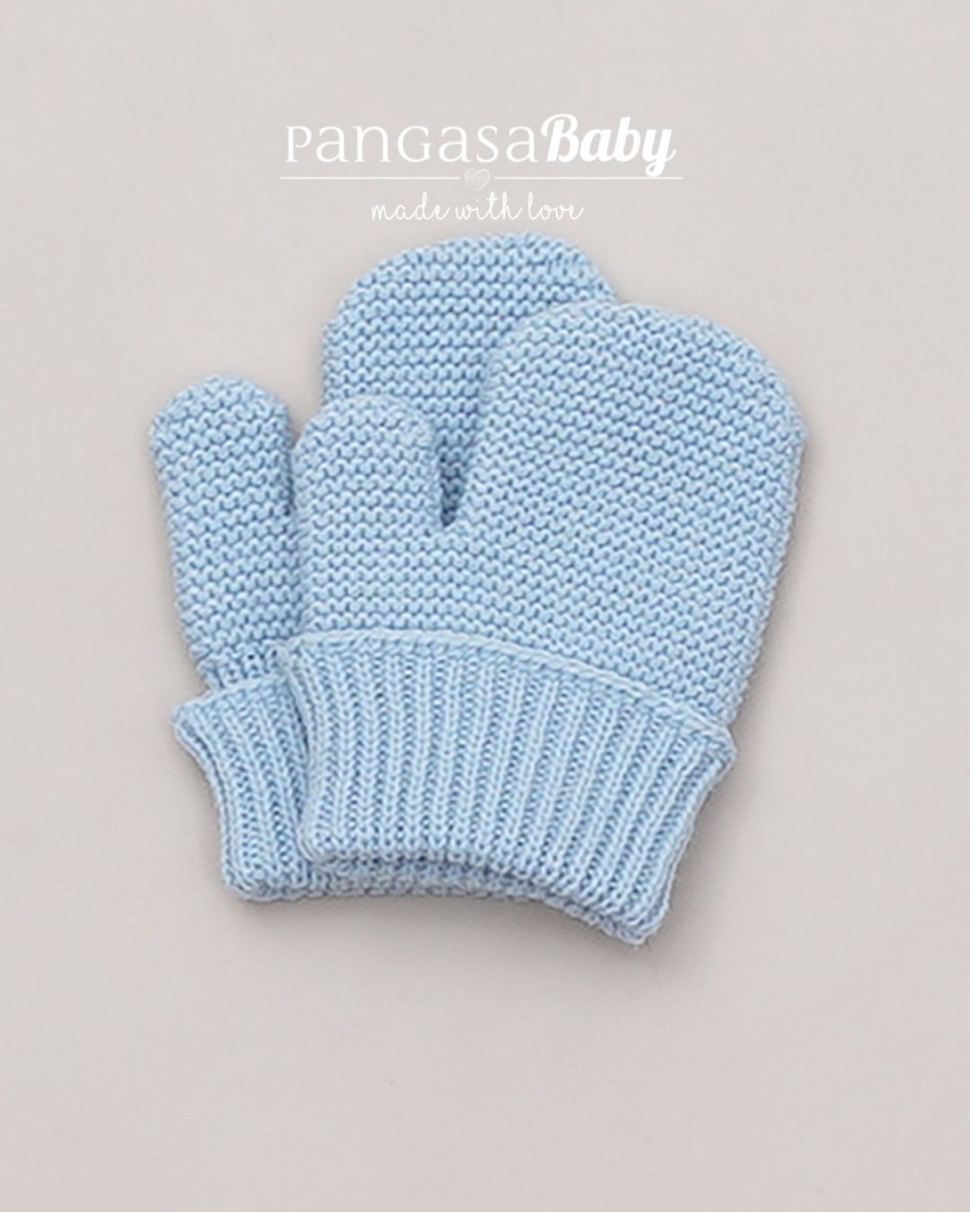 Manoplas Celeste Empolvado - Pangasa Baby