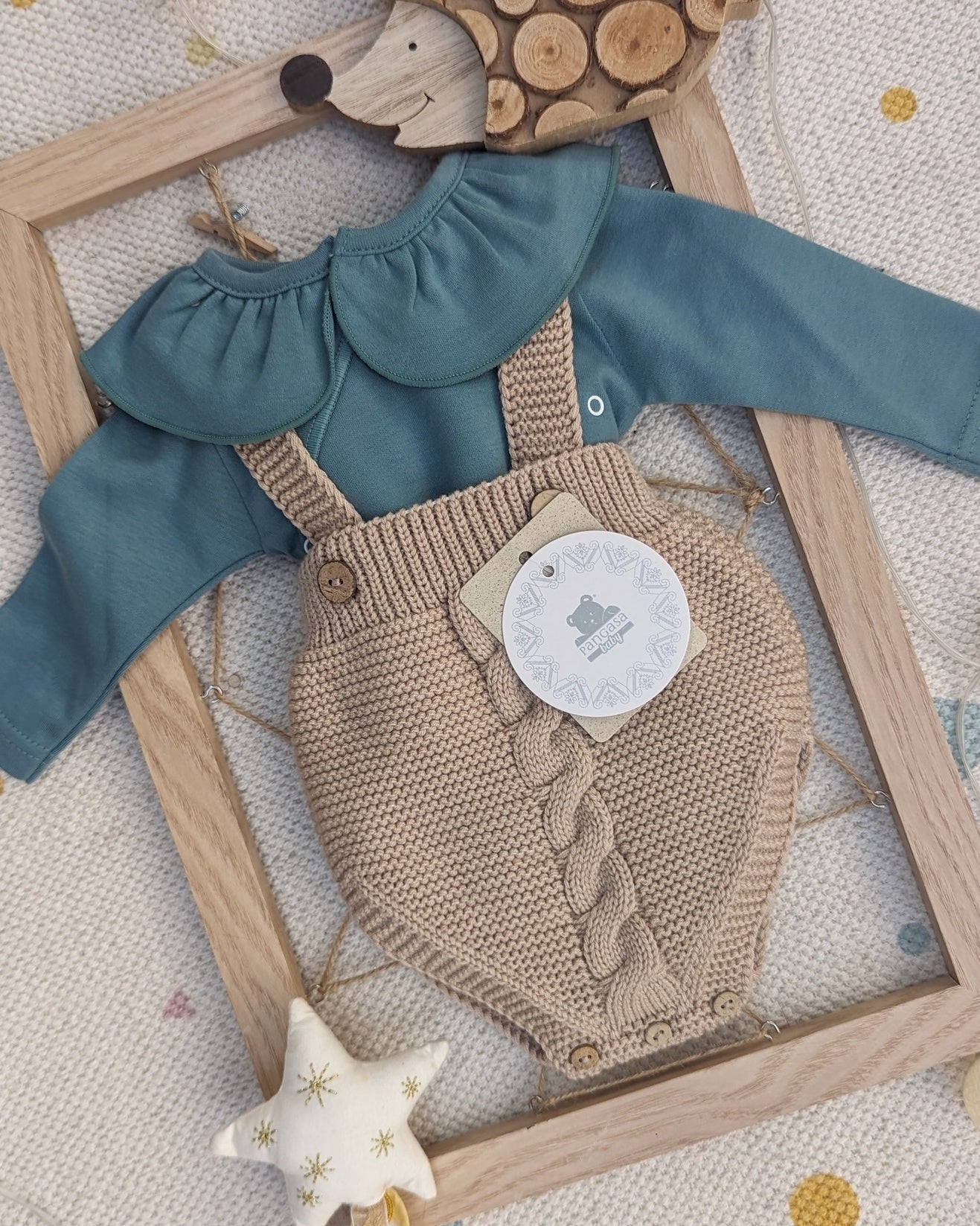 Body Cruzado Cuello Volante Verde Oscuro - Babidu