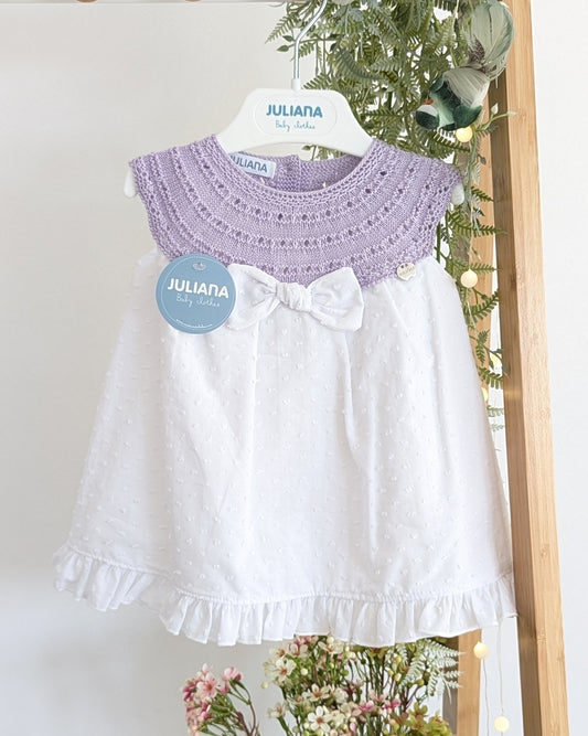 Vestido Plumeti Lila - Colección Llevantol Juliana