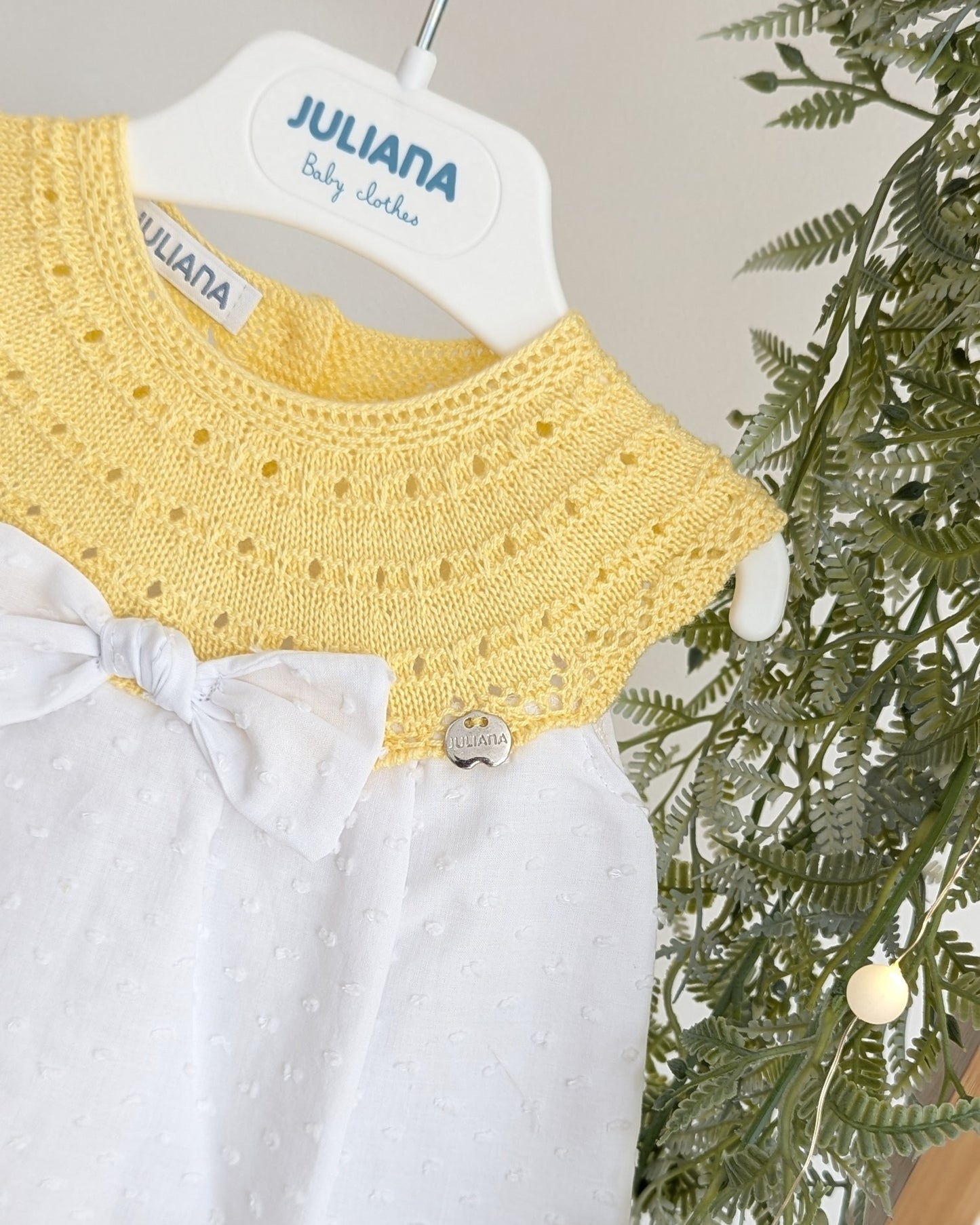 Vestido Plumeti Amarillo - Colección Llevantol Juliana