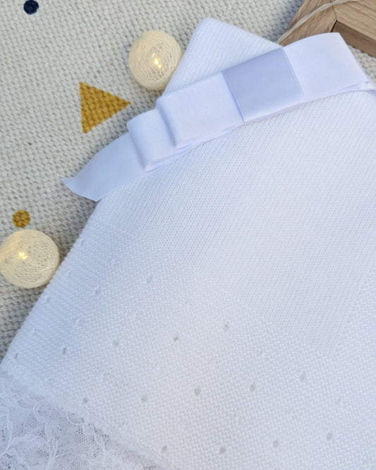 Mantita Bebe Valencie Blanco - Juliana