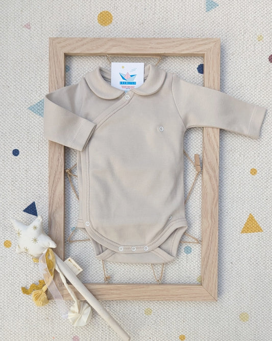 Body Cruzado Cuello Bebé Arena - Babidu