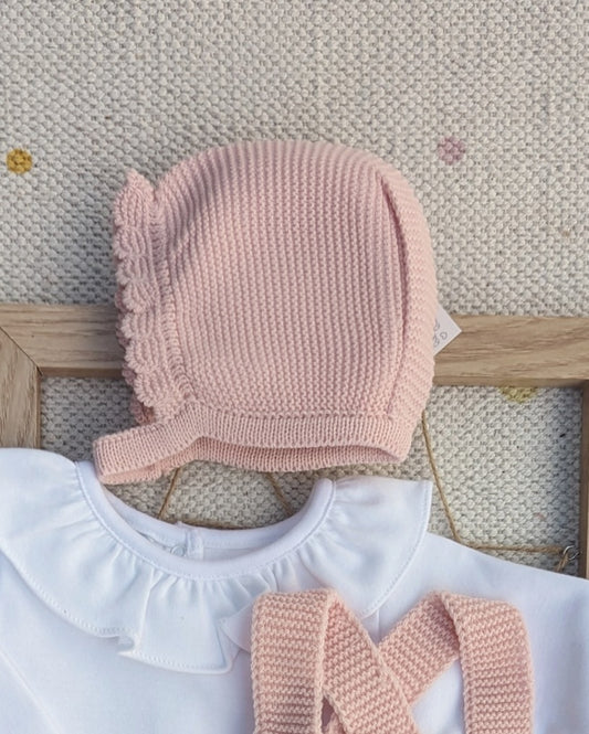 Capota Bebé Invierno Rosa Dulce