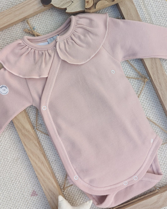 Body Cruzado Cuello Volante Maquillaje - Babidu