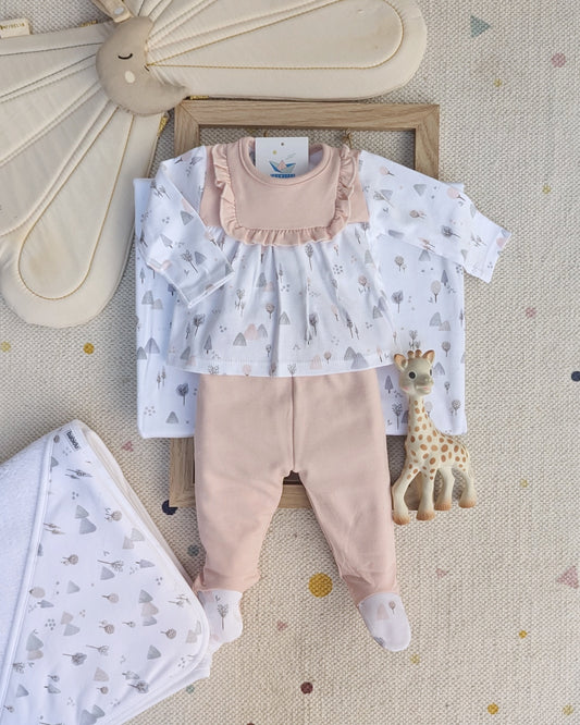 Conjunto Polaina Canesú Lovely Rosa - Babidu