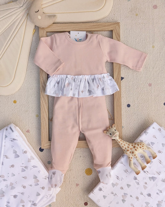Conjunto Polaina y Camiseta Lovely Rosa - Babidu
