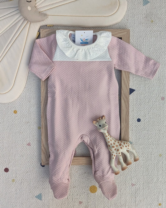 Pelele Cuello Volante Unique Rosa Maquillaje - Babidu