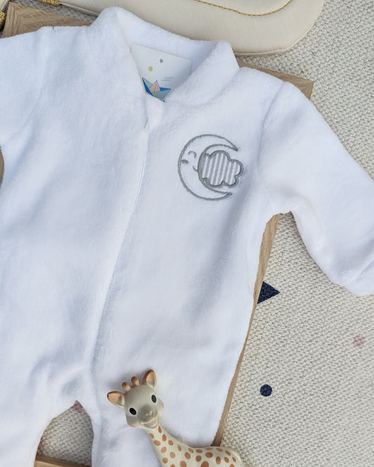 Pelele enterizo Luna Blanco - Babidu