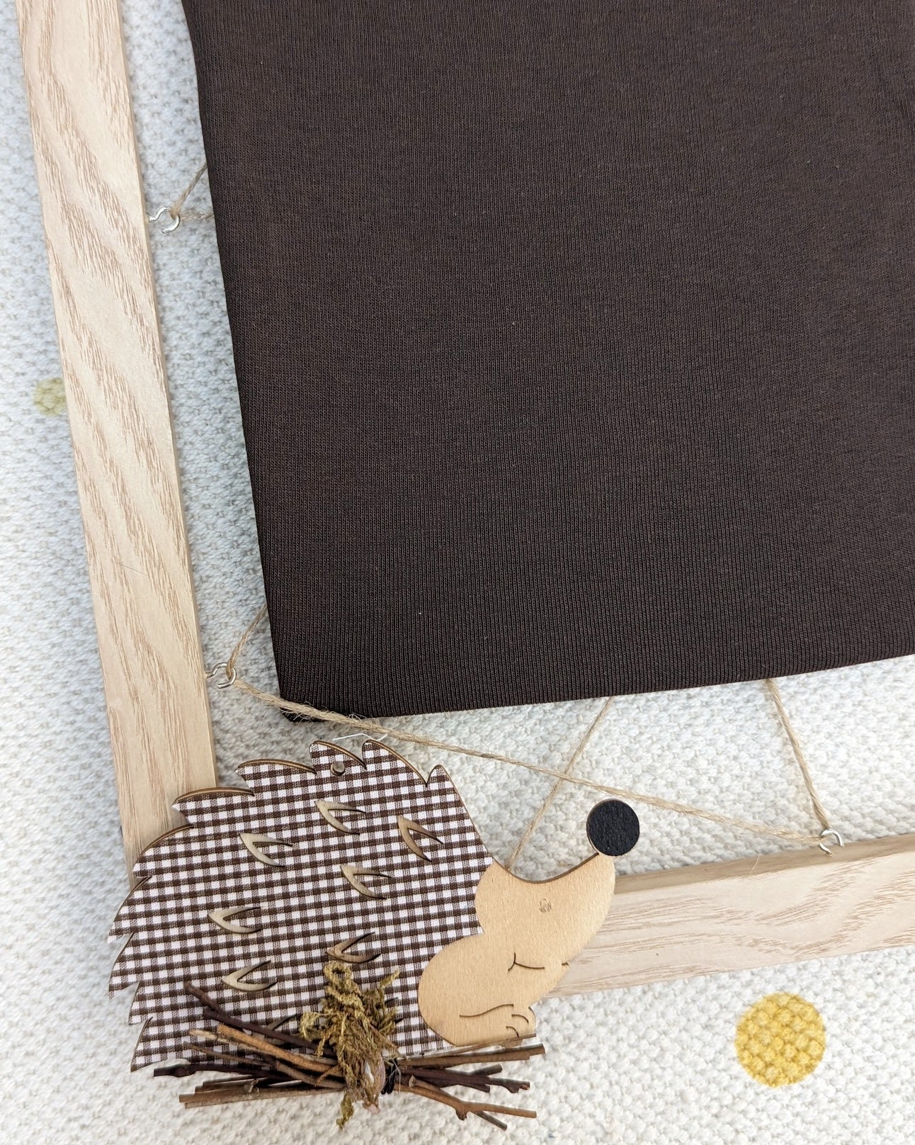 Camiseta semicisne pelito Marrón Chocolate