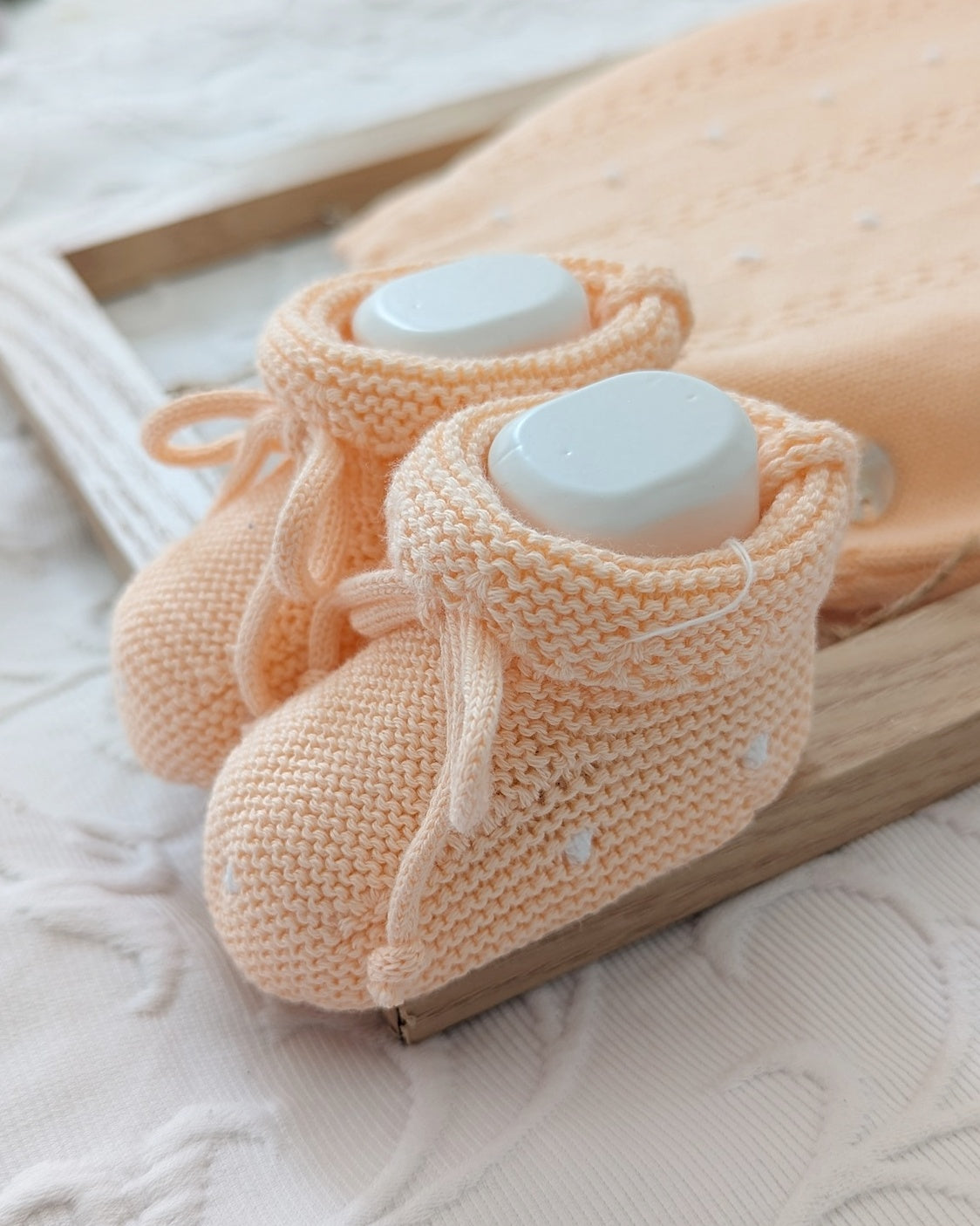 Patucos Punto Nice Melocotón - Martín Aranda