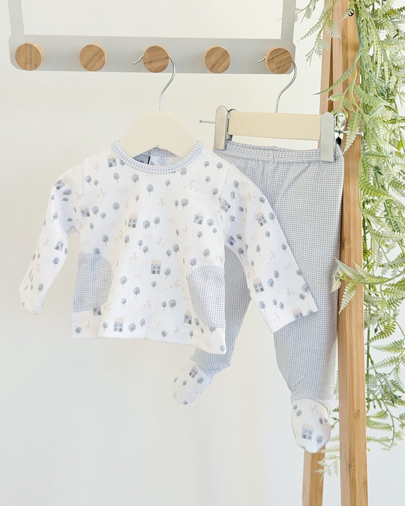 Conjunto Polaina Alerce Azul Bruma - Babidu