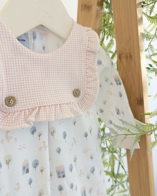 Pelele niña Alerce Rosa Empolvado Ref. 13149 - Babidu