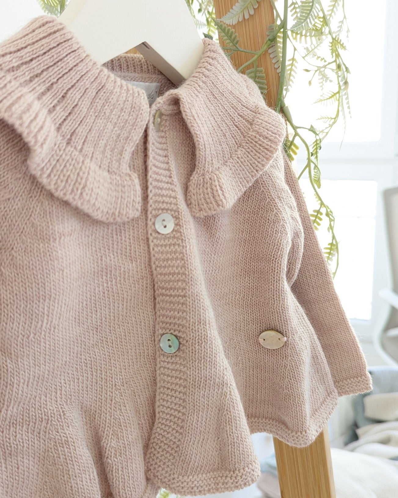 Cárdigan Niña Dark Blue Rosa Palo - Martin Aranda