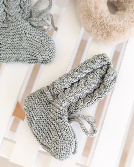 Botitas Altas Porcelana Verde Salvia - Martin Aranda