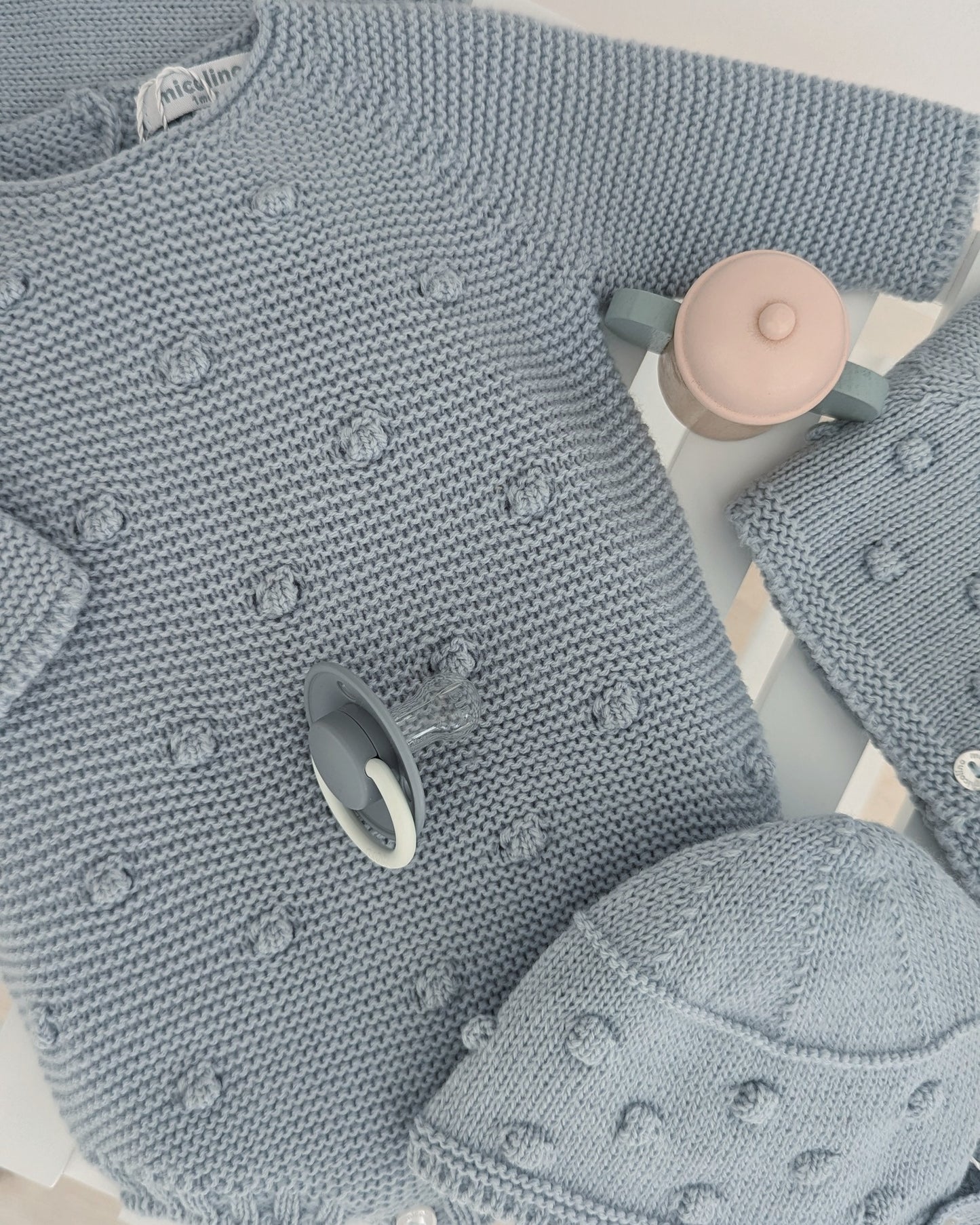 Capota Punto Celeste Cielo Garbanzos - Micolino