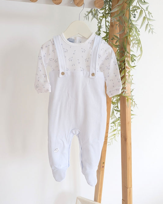 Pelele Enterizo Tirantes Roble Celeste - Babidu