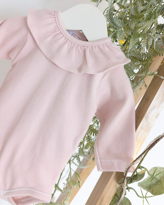 Babidu - Body cuello volante Rosa