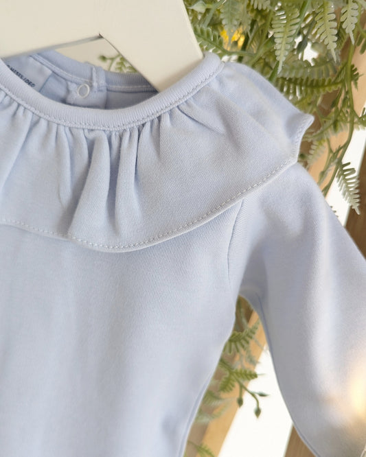 Babidu - Body cuello volante Celeste