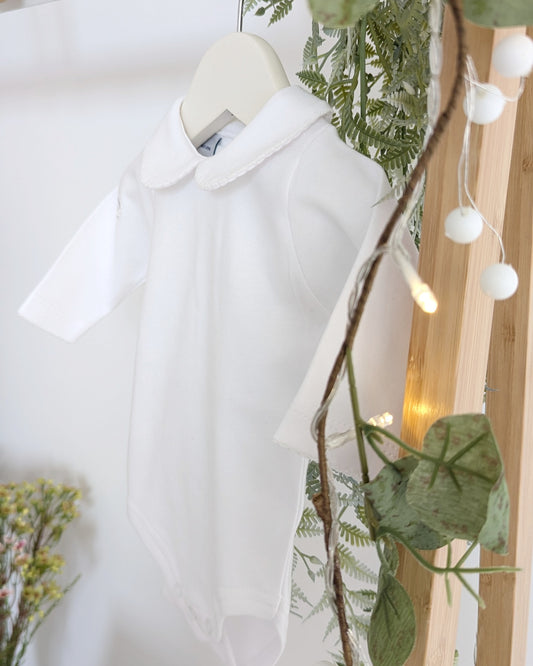 Body Cuello Bebé Blanco - Babidu