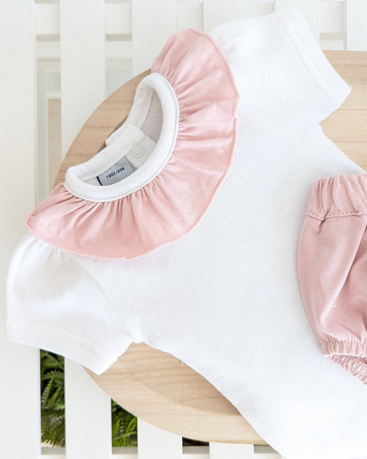 Conjunto Body y Braguita Encanto Rosa - Babidu