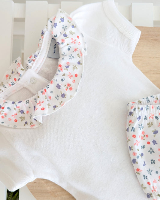 Conjunto Body y Braguita Luciérnaga Flores - Babidu