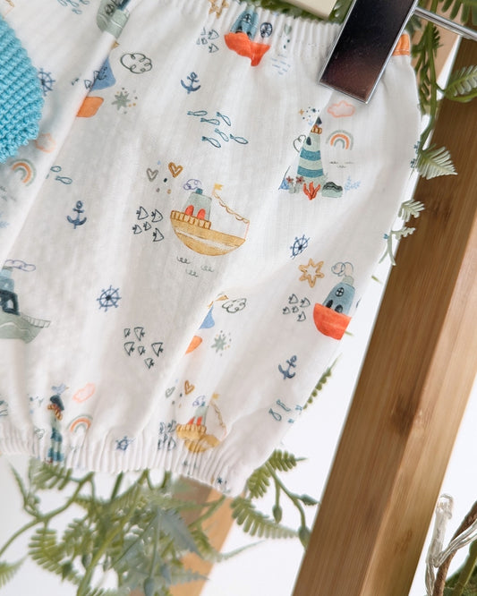 Conjunto Pantalon Barcos Verde Lago - Juliana