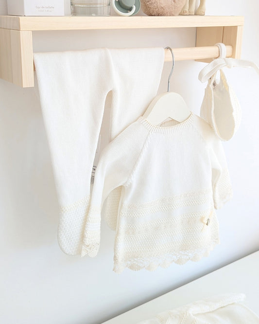 Conjunto Polaina con Capota Crudo Paz V25 - Paz Rodriguez